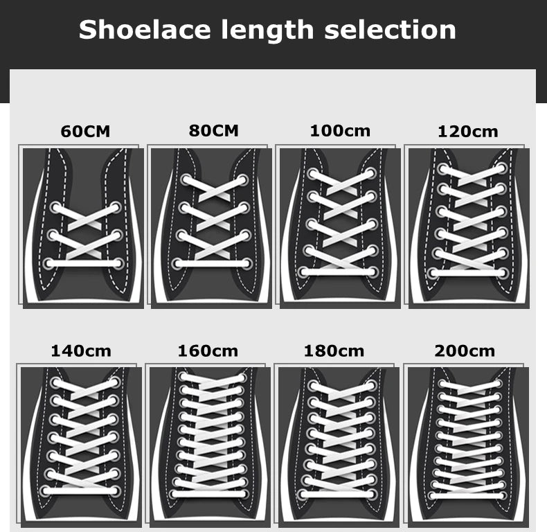 1Pair Sneakers Shoelaces Unisex Flat Shoe Lace Classic Shoelace Af1 Solid Color Shoe Strings Shoes Accessories Laces for Shoes