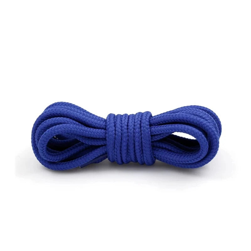 1Pair Round Shoelaces Solid Boots Sneakers Laces for Shoes Quality Rope Shoelace Diameter 0.4cm Length: 90cm/120cm/150cm