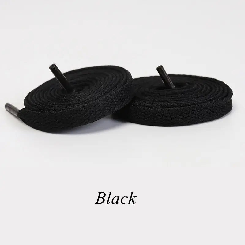 1pair Flat Shoelaces Classic Shoe Laces Fit Fashion Solid Sports Shoelace Casual Unisex Shoe Strings Shoe Accessories