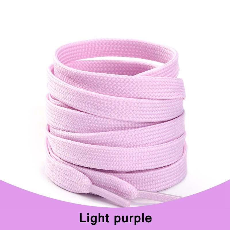 1Pair Sneakers Shoelaces Unisex Flat Shoe Lace Classic Shoelace Af1 Solid Color Shoe Strings Shoes Accessories Laces for Shoes