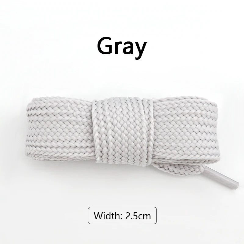 1Pair 2.5cm Wider Laces for Shoes New Sneakers Flat Shoelaces Fashion Rope Shoelace 100/120/140/160CM Shoes Accessories