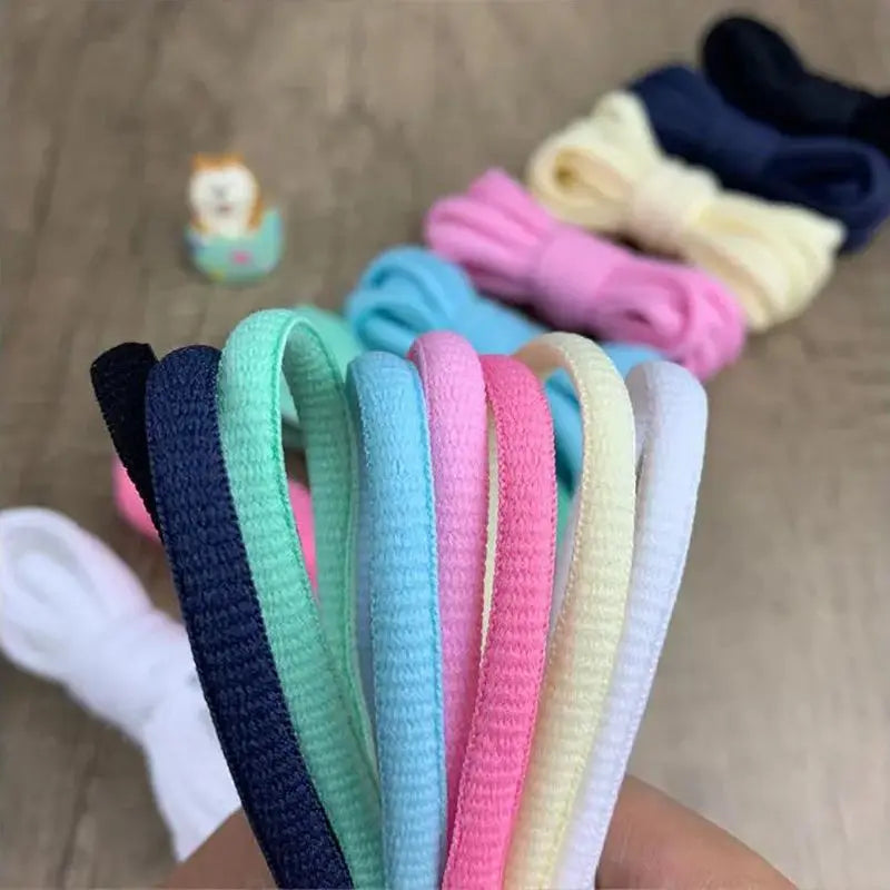 1Pair Semicircle Shoelaces Basketball Tennis Sneakers Casual Shoes Laces Non-Slip Rope Shoelace Diameter 0.65cm Length 100cm/120cm/140cm/160cm/180cm