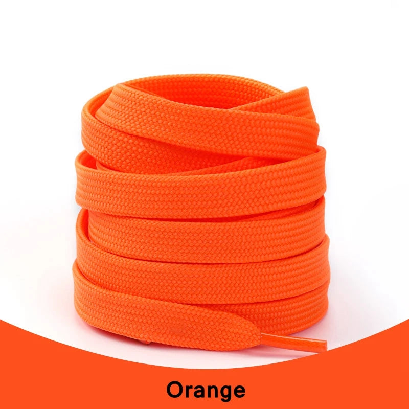 1Pair Sneakers Shoelaces Unisex Flat Shoe Lace Classic Shoelace Af1 Solid Color Shoe Strings Shoes Accessories Laces for Shoes