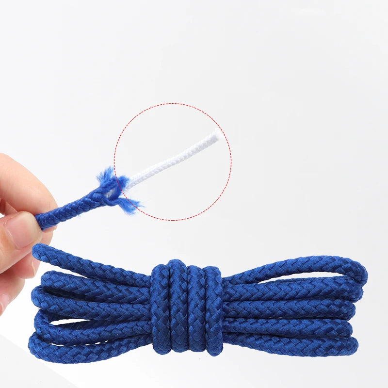 1Pair Round Shoelaces Boots Casual Shoes Laces Quality Rope Shoelace Diameter 0.4cm Length 80cm/100cm/120cm/140cm/160cm