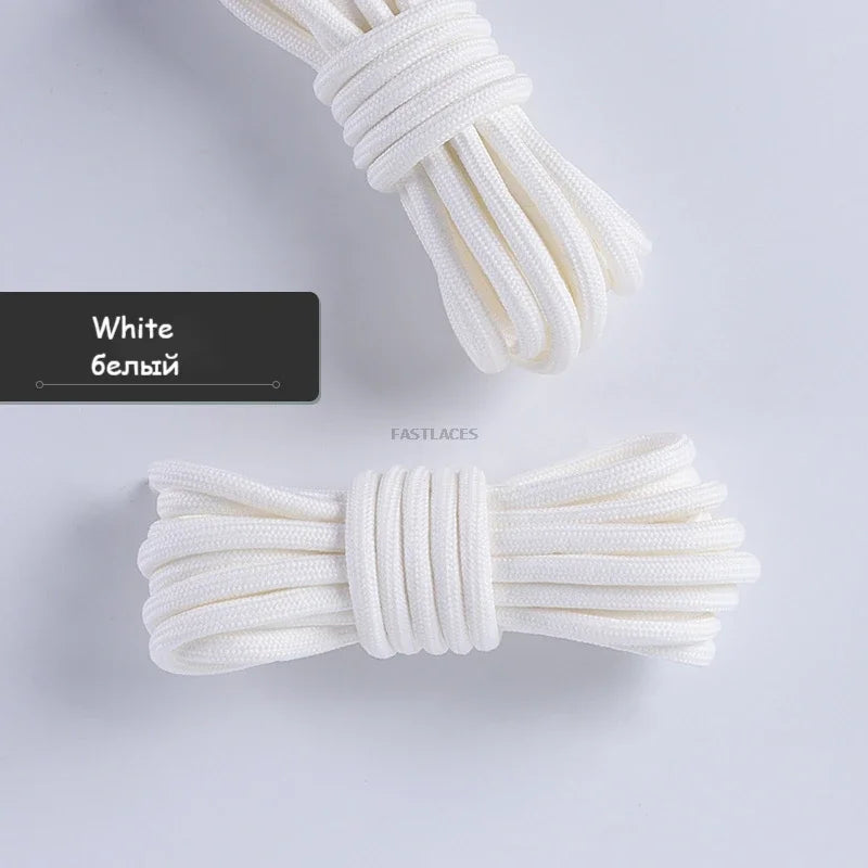 1Pair Round Shoelaces Sneakers Casual Shoes Laces Quality Rope Shoelace Diameter 0.4cm Length 80cm/100cm/120cm/140cm/160cm