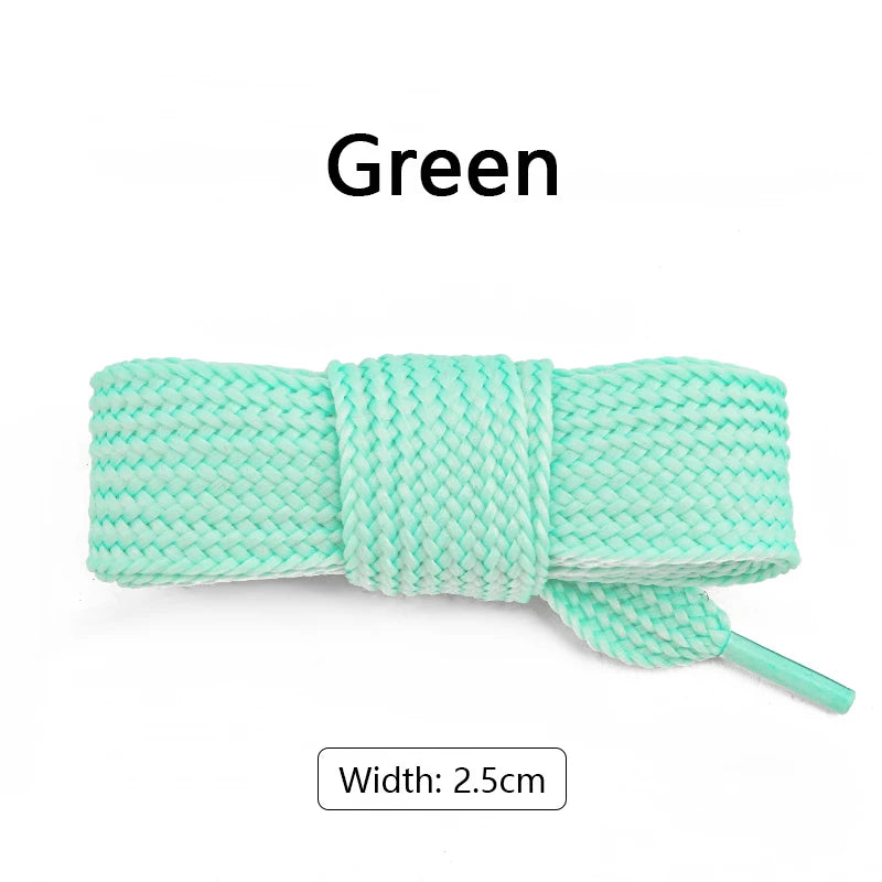 1Pair 2.5cm Wider Laces for Shoes New Sneakers Flat Shoelaces Fashion Rope Shoelace 100/120/140/160CM Shoes Accessories