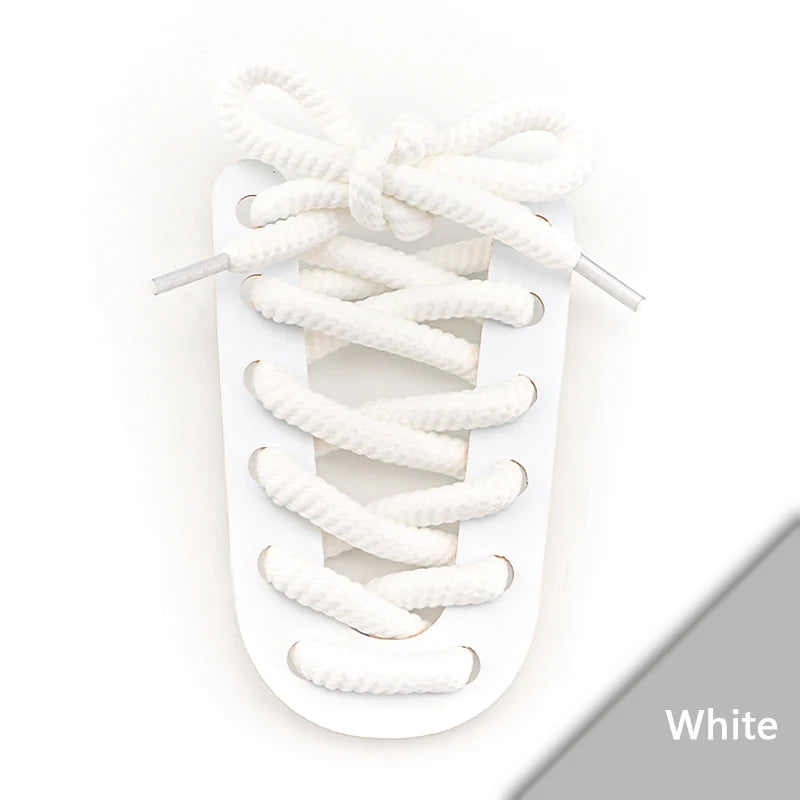 1Pair Round Shoelaces Rope Shoelace Boots Sneakers Casual Shoes Laces Shoes Accessories Diameter 0.8cm Length: 100cm/120cm/140cm/160CM