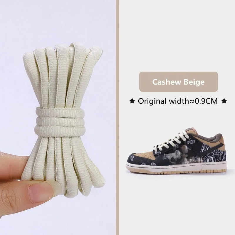 1Pair Original SB Dunk Oval Shoelaces Basketball Tennis Sneakers Casual Shoes Laces Non-Slip Rope Shoelace Diameter 0.9cm Length 140cm/160cm/180cm