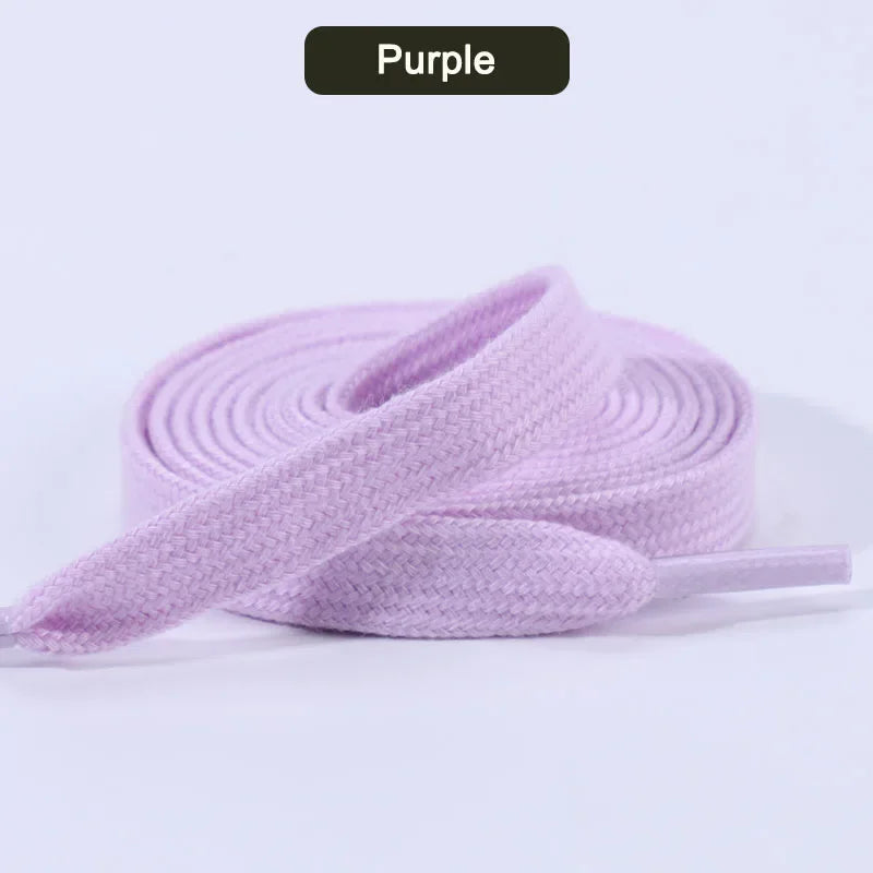 Quality Cotton Shoelaces Flat Sneakers Shoe laces Tennis Shoelace 1CM Width 80/100/120/140/160CM Laces for Shoes Accesories