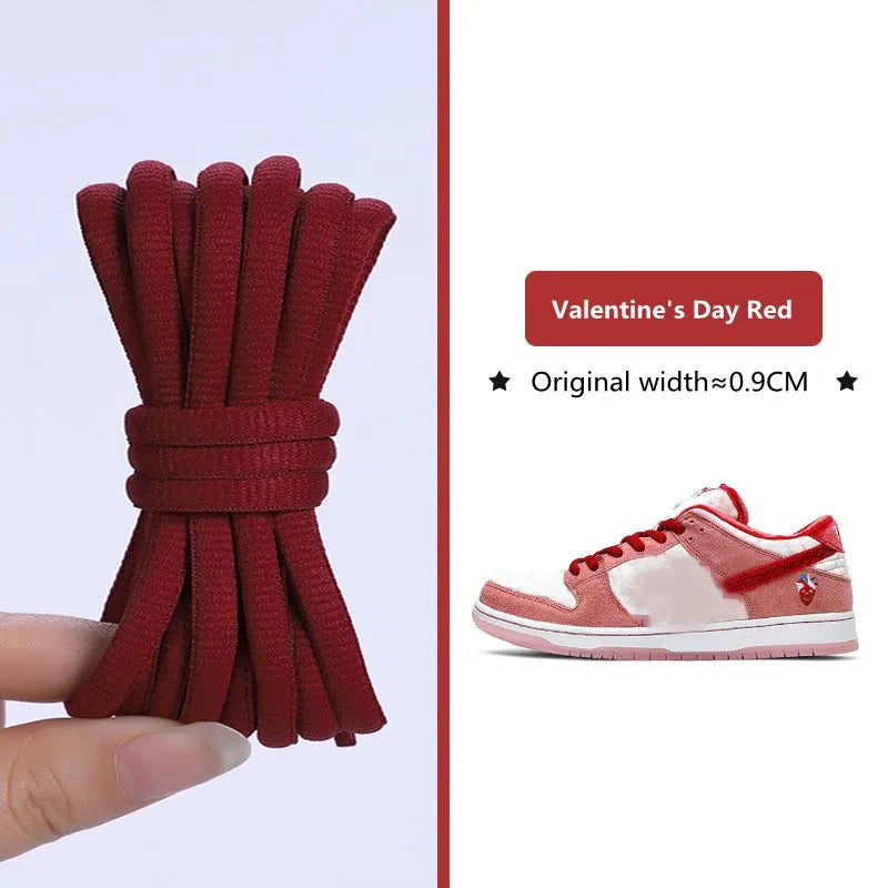 1Pair Original SB Dunk Oval Shoelaces Basketball Tennis Sneakers Casual Shoes Laces Non-Slip Rope Shoelace Diameter 0.9cm Length 140cm/160cm/180cm