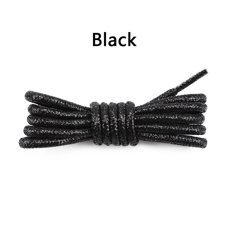 1Pair Colorful Round Shoelaces Fashion Glitter Shoe laces Running Sneakers Laces Rope Shoelace for Shoes Diameter 0.3cm Length: 100cm/120cm/140cm/160cm/180CM