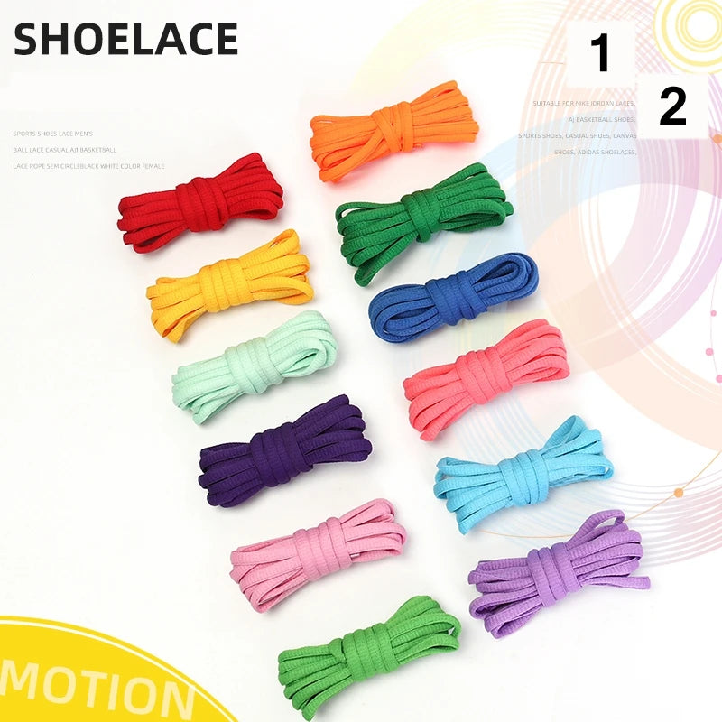 1Pair Semicircle Shoelaces Basketball Tennis Sneakers Casual Shoes Laces Quality Rope Shoelace Diameter 0.6cm Length 100cm/120cm/140cm/160cm