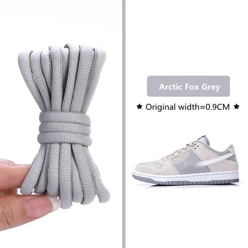 1Pair Original SB Dunk Oval Shoelaces Basketball Tennis Sneakers Casual Shoes Laces Non-Slip Rope Shoelace Diameter 0.9cm Length 140cm/160cm/180cm