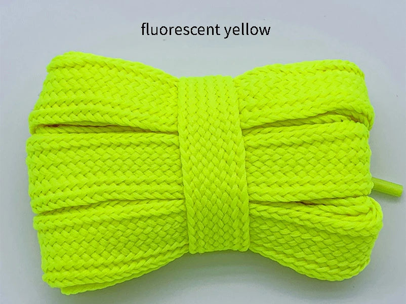 1Pair 2cm Wider Flat Laces for Shoes Accessories Casual Sneakers Shoelaces Fashion Rope Shoelace 100cm/120cm/140cm/160cm Shoes Accessories