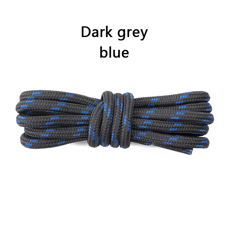 1Pair Round Shoelaces Outdoor Boots Sneakers Laces for Shoes Quality Rope Shoelace Diameter 0.4cm Length: 100cm/120cm/140cm/160cm