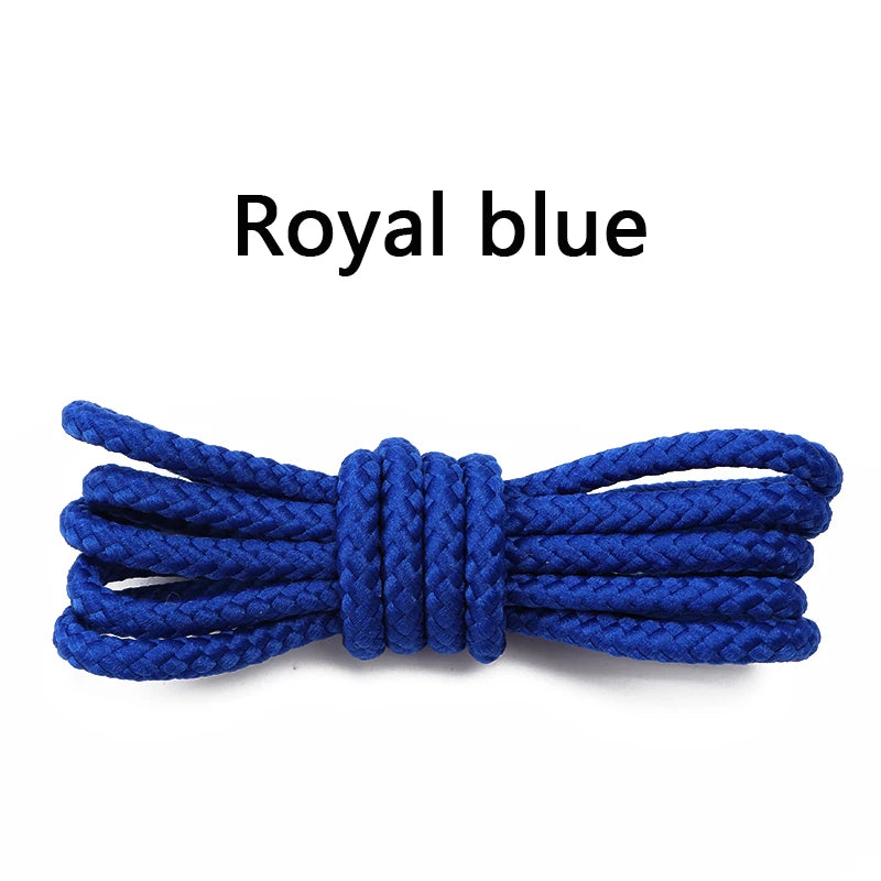 1Pair Round Shoelaces Boots Casual Shoes Laces Quality Rope Shoelace Diameter 0.4cm Length 80cm/100cm/120cm/140cm/160cm