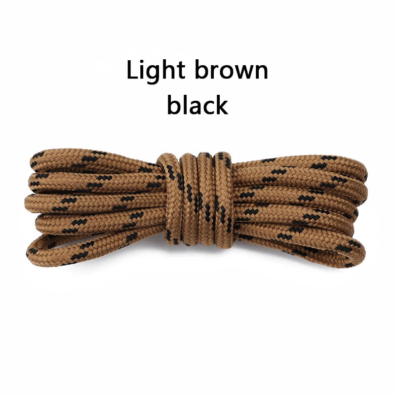 1Pair Round Shoelaces Outdoor Boots Sneakers Laces for Shoes Quality Rope Shoelace Diameter 0.4cm Length: 100cm/120cm/140cm/160cm