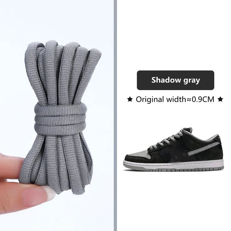 1Pair Original SB Dunk Oval Shoelaces Basketball Tennis Sneakers Casual Shoes Laces Non-Slip Rope Shoelace Diameter 0.9cm Length 140cm/160cm/180cm