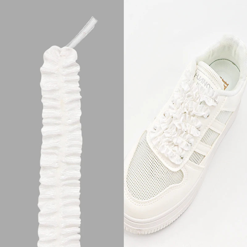 1Pair Flat Elastic Shoelaces Casual Sneakers Laces for Shoes Accessories Width 1.5CM Rope Shoelace 80cm/100cm/120cm/140cm