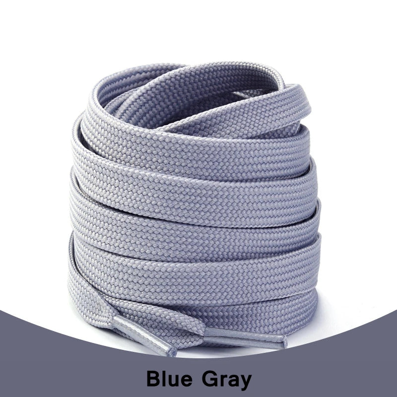 1Pair Sneakers Shoelaces Unisex Flat Shoe Lace Classic Shoelace Af1 Solid Color Shoe Strings Shoes Accessories Laces for Shoes