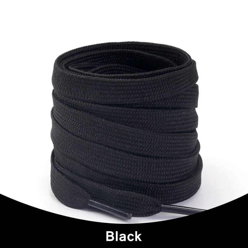 1Pair Sneakers Shoelaces Unisex Flat Shoe Lace Classic Shoelace Af1 Solid Color Shoe Strings Shoes Accessories Laces for Shoes