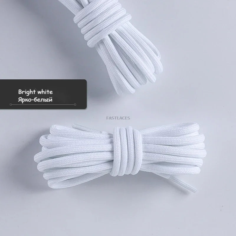 1Pair Round Shoelaces Sneakers Casual Shoes Laces Quality Rope Shoelace Diameter 0.4cm Length 80cm/100cm/120cm/140cm/160cm