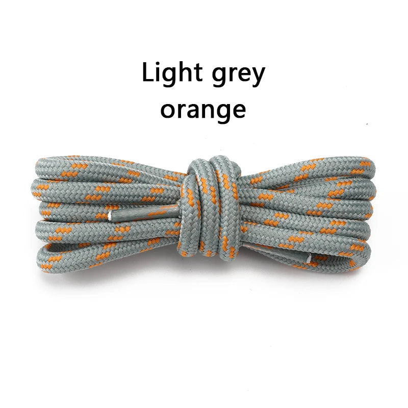 1Pair Round Shoelaces Outdoor Boots Sneakers Laces for Shoes Quality Rope Shoelace Diameter 0.4cm Length: 100cm/120cm/140cm/160cm