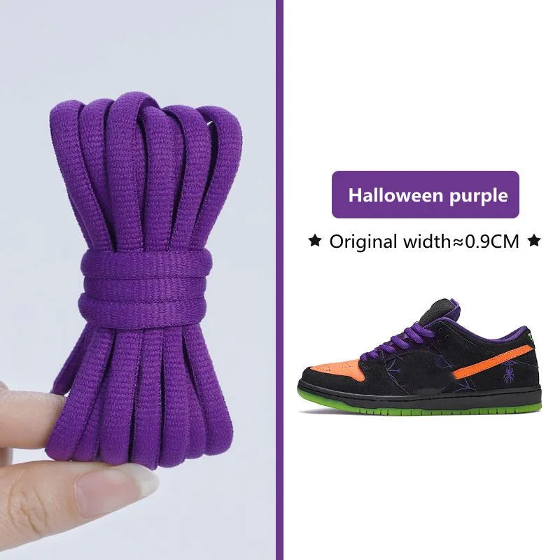 1Pair Original SB Dunk Oval Shoelaces Basketball Tennis Sneakers Casual Shoes Laces Non-Slip Rope Shoelace Diameter 0.9cm Length 140cm/160cm/180cm