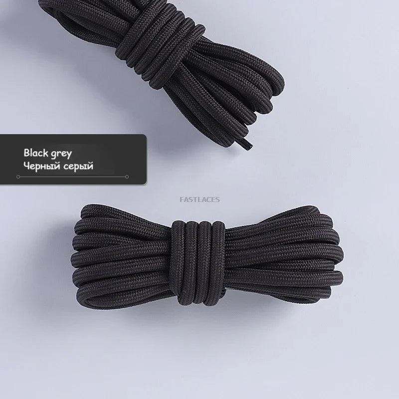 1Pair Round Shoelaces Sneakers Casual Shoes Laces Quality Rope Shoelace Diameter 0.4cm Length 80cm/100cm/120cm/140cm/160cm