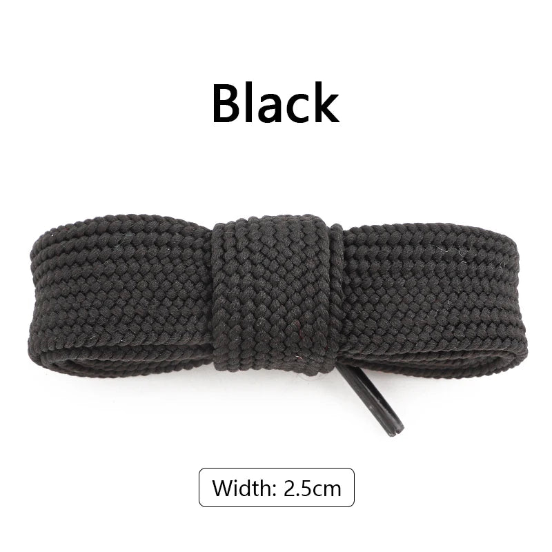 1Pair 2.5cm Wider Laces for Shoes New Sneakers Flat Shoelaces Fashion Rope Shoelace 100/120/140/160CM Shoes Accessories