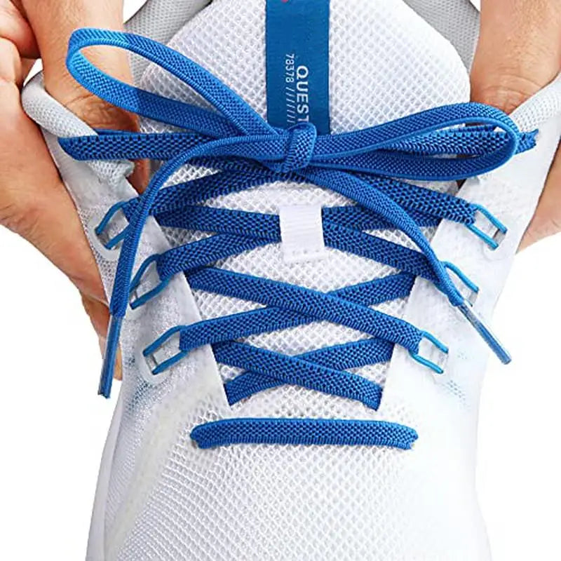 1Pair Elastic Shoelaces Sneakers Casual Flat Laces width 0.6cm length 80cm/100cm/120cm/140cm/160cm Rubber Shoelace