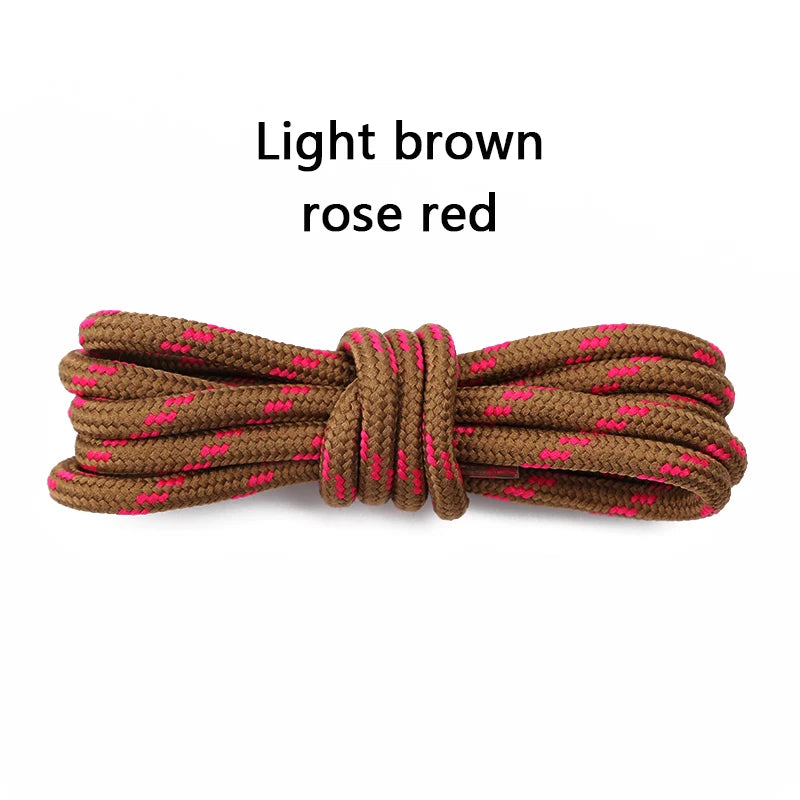 1Pair Round Shoelaces Outdoor Boots Sneakers Laces for Shoes Quality Rope Shoelace Diameter 0.4cm Length: 100cm/120cm/140cm/160cm