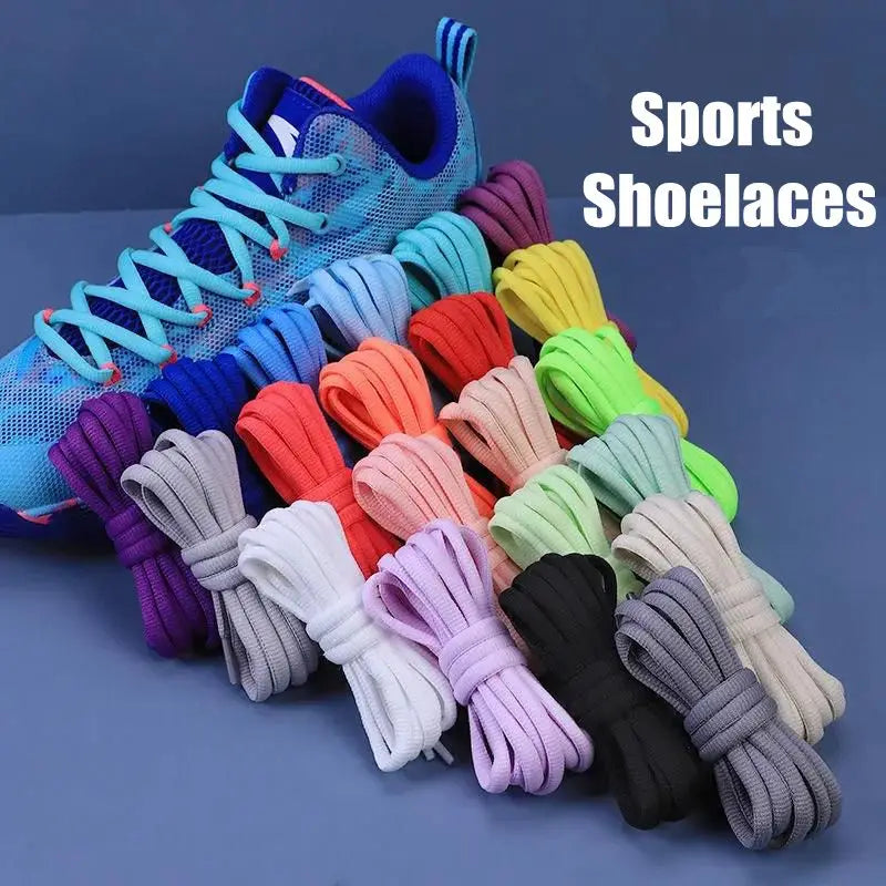 1Pair Semicircle Shoelaces Basketball Tennis Sneakers Casual Shoes Laces Non-Slip Rope Shoelace Diameter 0.65cm Length 100cm/120cm/140cm/160cm/180cm