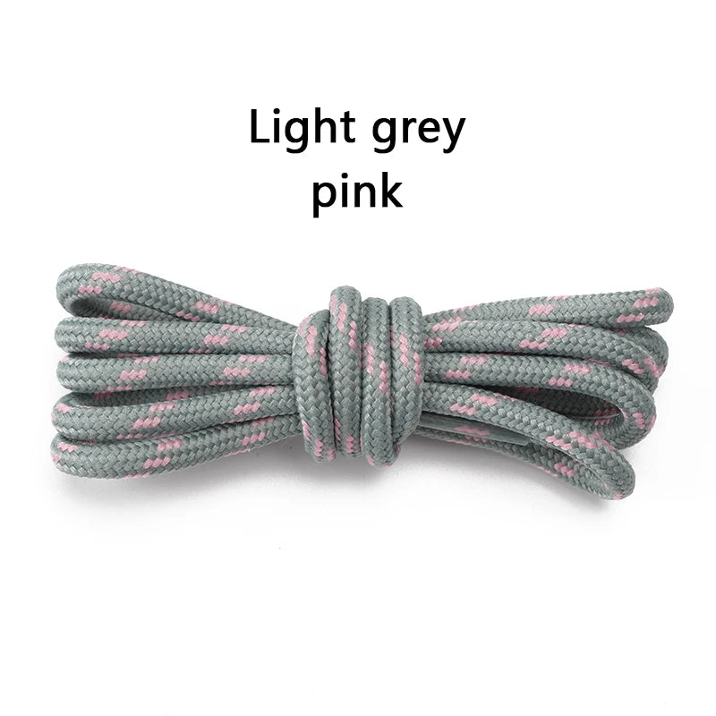 1Pair Round Shoelaces Outdoor Boots Sneakers Laces for Shoes Quality Rope Shoelace Diameter 0.4cm Length: 100cm/120cm/140cm/160cm