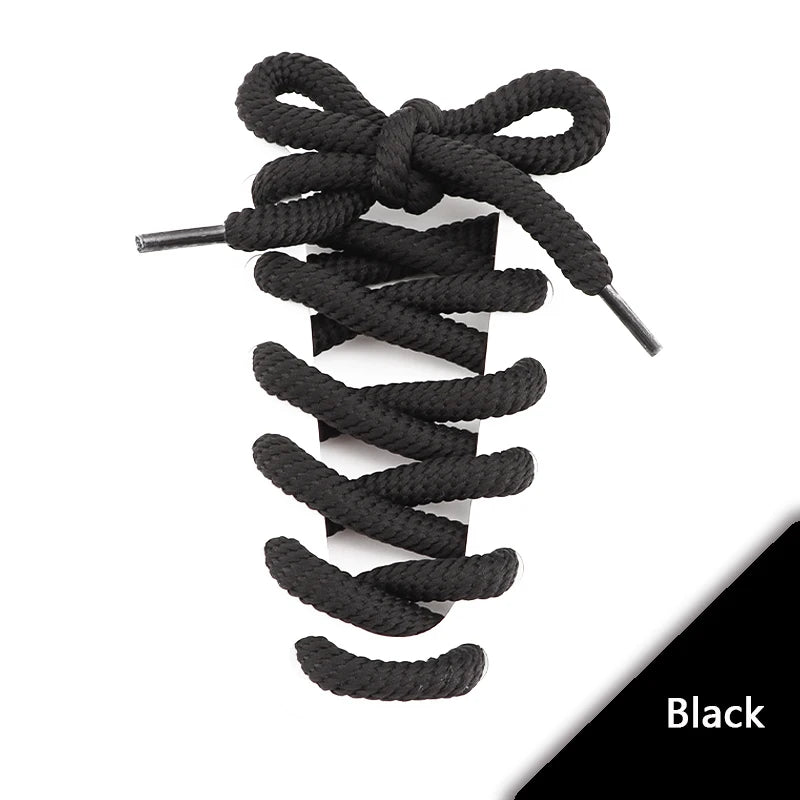 1Pair Round Shoelaces Rope Shoelace Boots Sneakers Casual Shoes Laces Shoes Accessories Diameter 0.8cm Length: 100cm/120cm/140cm/160CM