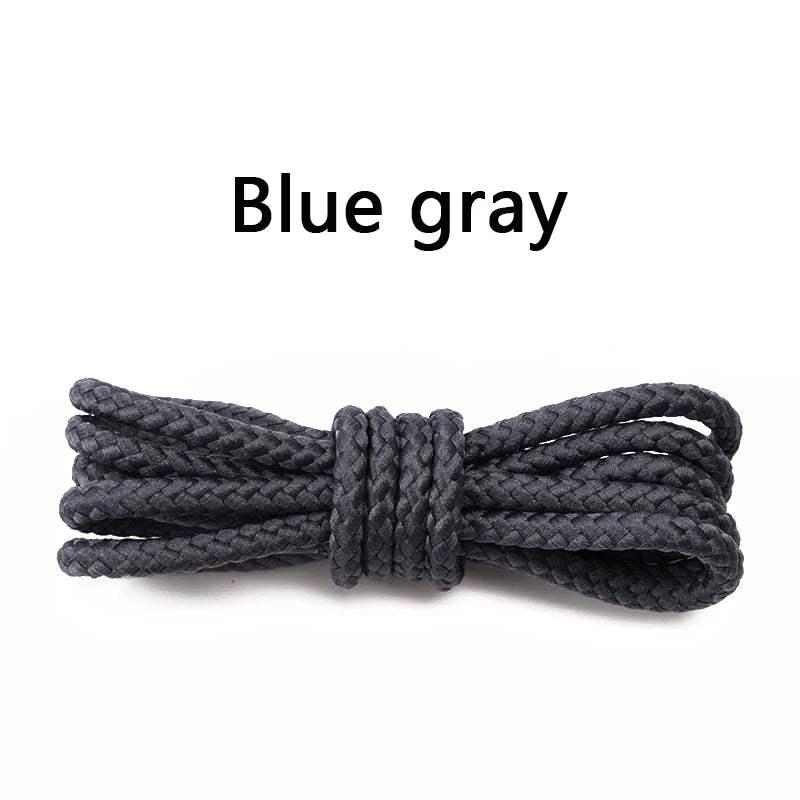 1Pair Round Shoelaces Boots Casual Shoes Laces Quality Rope Shoelace Diameter 0.4cm Length 80cm/100cm/120cm/140cm/160cm