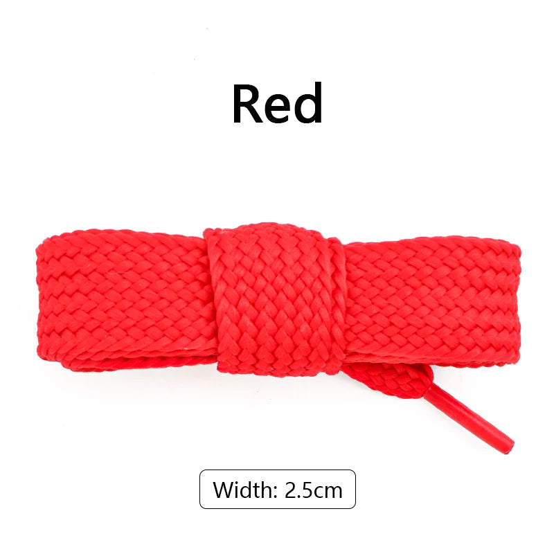 1Pair 2.5cm Wider Laces for Shoes New Sneakers Flat Shoelaces Fashion Rope Shoelace 100/120/140/160CM Shoes Accessories