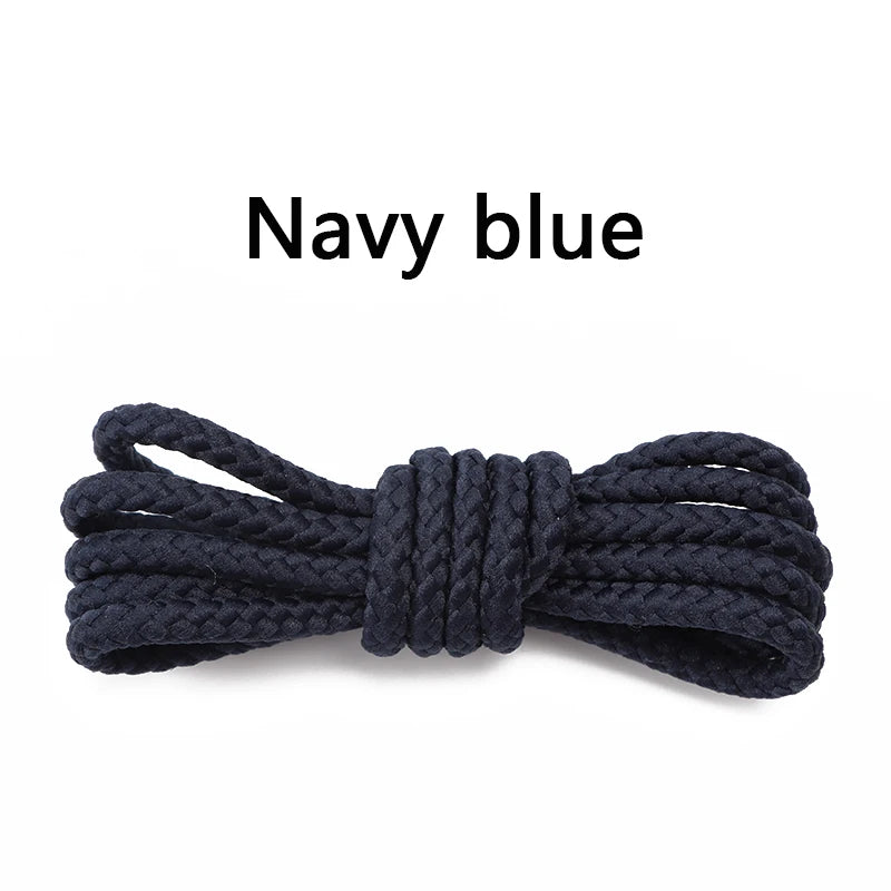 1Pair Round Shoelaces Boots Casual Shoes Laces Quality Rope Shoelace Diameter 0.4cm Length 80cm/100cm/120cm/140cm/160cm