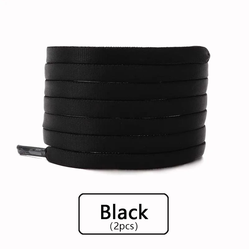 1Pair Elastic Shoelaces Sneakers Casual Flat Laces width 0.6cm length 120cm Rubber Shoelace