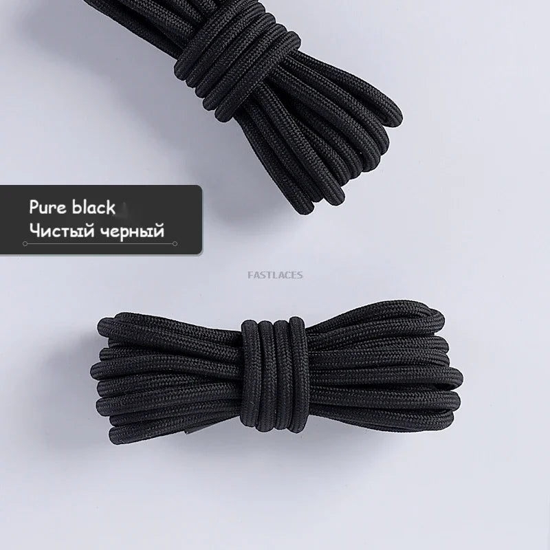 1Pair Round Shoelaces Sneakers Casual Shoes Laces Quality Rope Shoelace Diameter 0.4cm Length 80cm/100cm/120cm/140cm/160cm