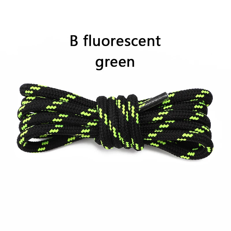 1Pair Round Shoelaces Outdoor Boots Sneakers Laces for Shoes Quality Rope Shoelace Diameter 0.4cm Length: 100cm/120cm/140cm/160cm