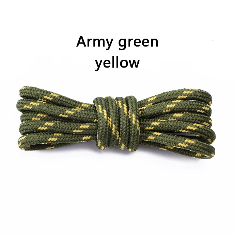 1Pair Round Shoelaces Outdoor Boots Sneakers Laces for Shoes Quality Rope Shoelace Diameter 0.4cm Length: 100cm/120cm/140cm/160cm