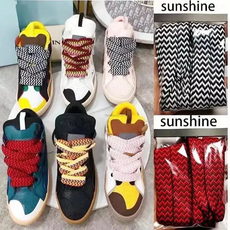 New luxury brand Shoelaces for Sneakers AF1 Shoe laces Width 1.5cm/2cm/3cm Shoelace Flat Laces Shoes 120/140/160cm Strings