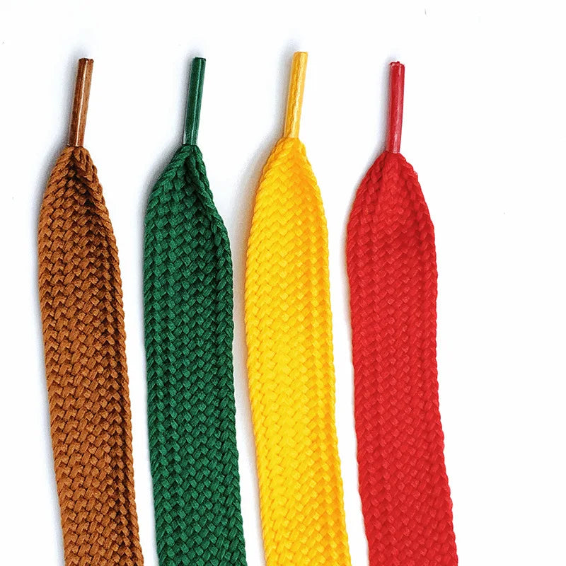 1Pair 2cm Wider Flat Laces for Shoes Accessories Casual Sneakers Shoelaces Fashion Rope Shoelace 100cm/120cm/140cm/160cm Shoes Accessories