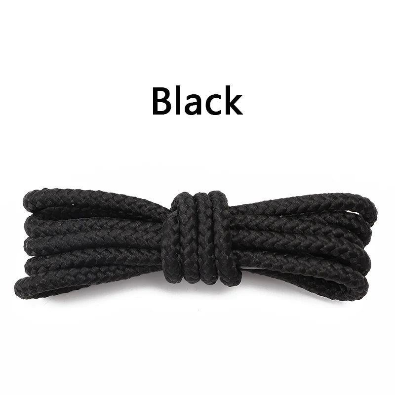 1Pair Round Shoelaces Boots Casual Shoes Laces Quality Rope Shoelace Diameter 0.4cm Length 80cm/100cm/120cm/140cm/160cm