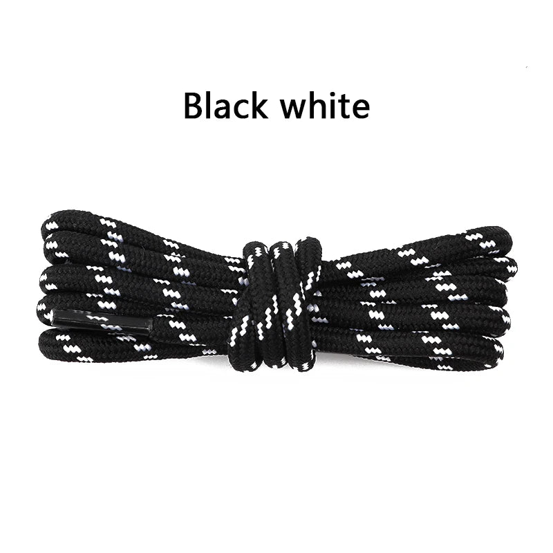 1Pair Round Shoelaces Outdoor Boots Sneakers Laces for Shoes Quality Rope Shoelace Diameter 0.4cm Length: 100cm/120cm/140cm/160cm