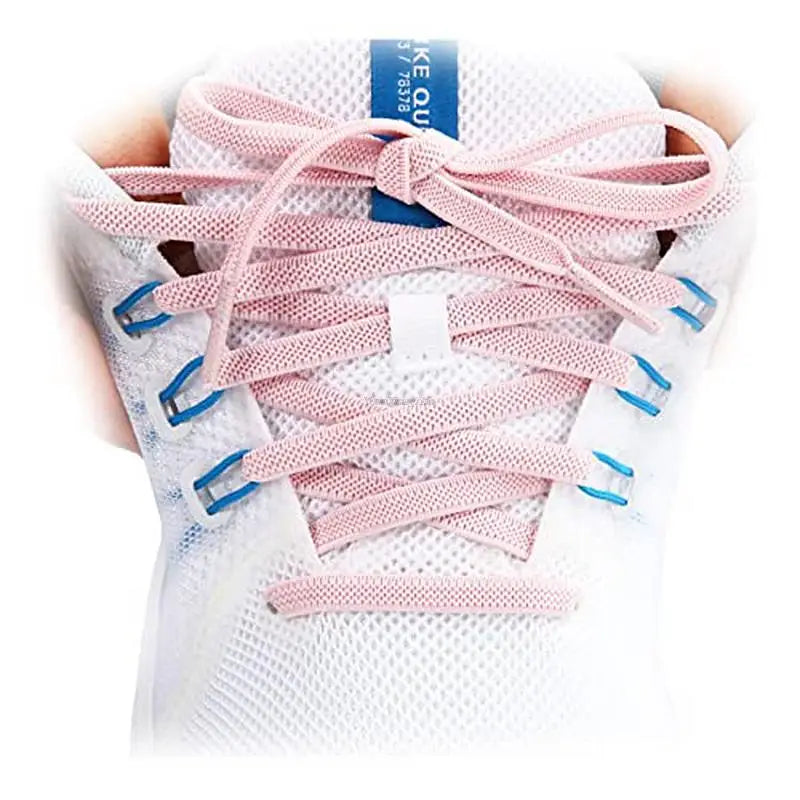 1Pair Elastic Shoelaces Sneakers Casual Flat Laces width 0.6cm length 80cm/100cm/120cm/140cm/160cm Rubber Shoelace