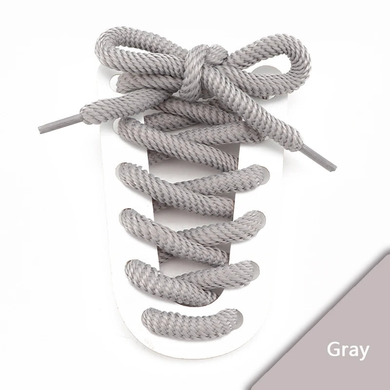 1Pair Round Shoelaces Rope Shoelace Boots Sneakers Casual Shoes Laces Shoes Accessories Diameter 0.8cm Length: 100cm/120cm/140cm/160CM