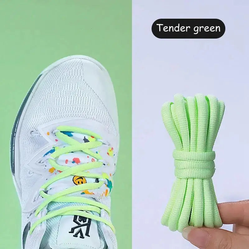 1Pair Semicircle Shoelaces Basketball Tennis Sneakers Casual Shoes Laces Non-Slip Rope Shoelace Diameter 0.65cm Length 100cm/120cm/140cm/160cm/180cm